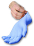 Disposable Clean Hand Powder Blue Nitrile Gloves (100/bx) - SM, MD, LG, XL