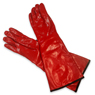 HIGH HEAT FIVE FINGER LIQUID RESISTANT GLOVES 20" RED - MD